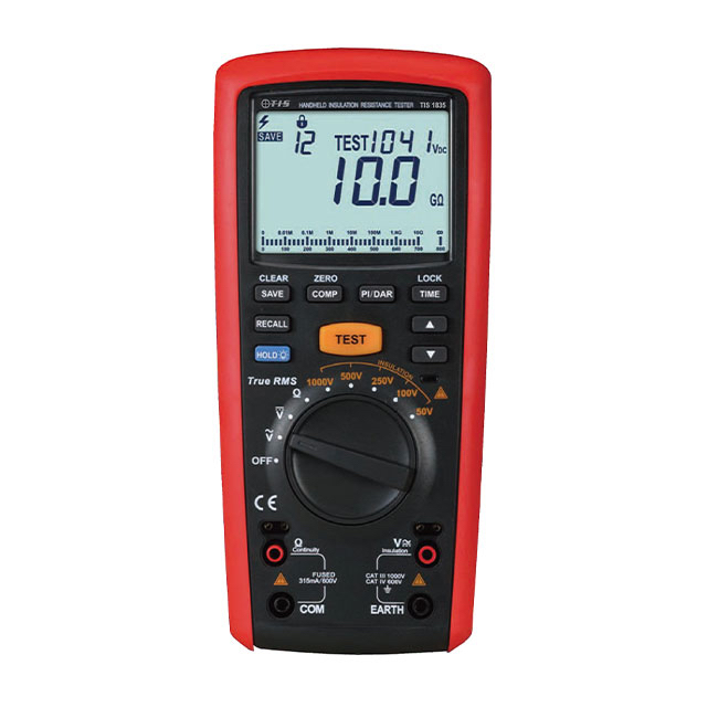 TIS 1835 Handheld TRMS Insulation Resistance Tester with Multimeter Features