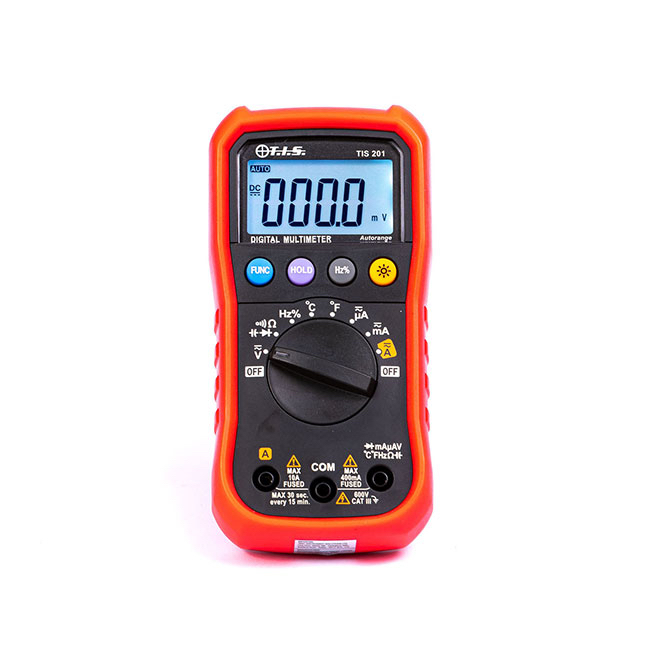 TIS 201 Auto-Ranging Multimeter with Temperature