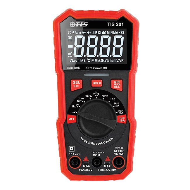TIS 201 TRMS Auto-Ranging Multimeter with Temperature