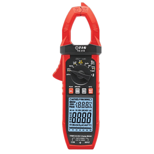 TIS 418 TRMS AC/DC Auto-Ranging Digital Clampmeter