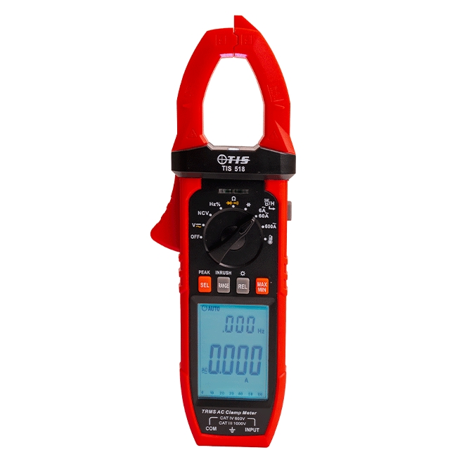 TIS 518 TRMS AC Auto-Ranging Digital Clamp Meter