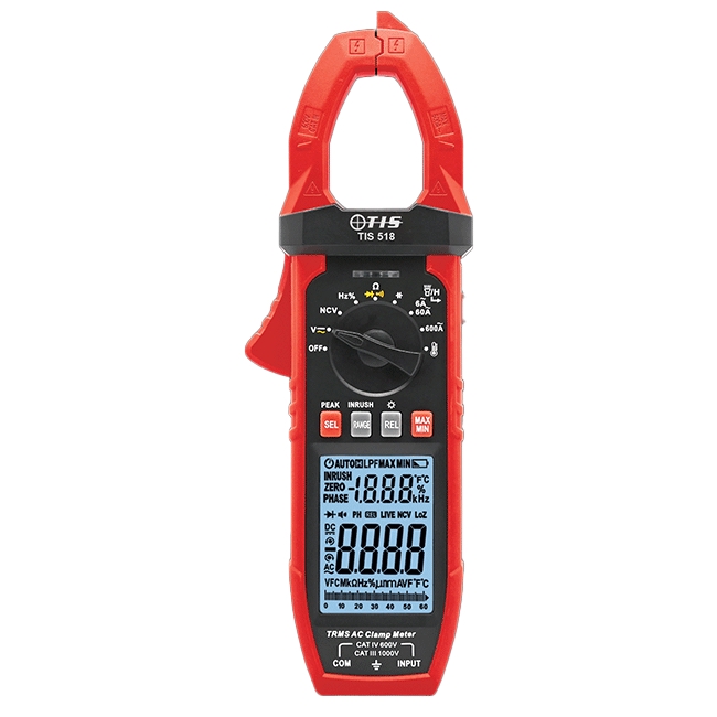 TIS 518 TRMS AC Auto-Ranging Digital Clamp Meter